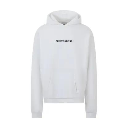 Picture of ΠΟSSITIVE ΘINKING CLASSIC WHITE HOODIE