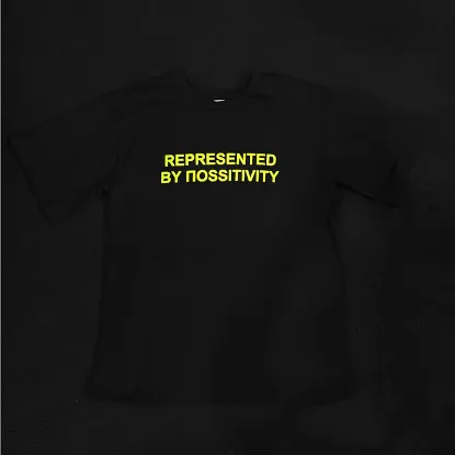 Picture of A SPACE TRAVEL TO ΠOSSITIVITY BLACK TSHIRT